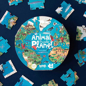Animal puzzle planet