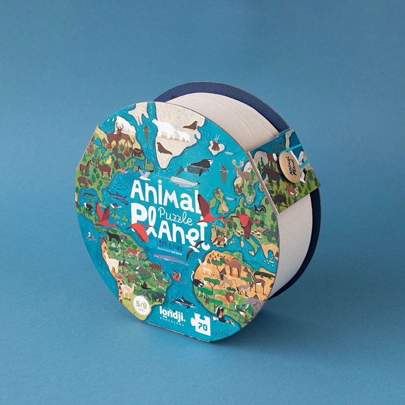 Animal puzzle planet