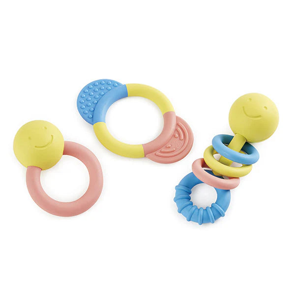 Set smiley 3 mordedores/sonajero