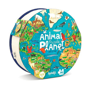 Animal puzzle planet