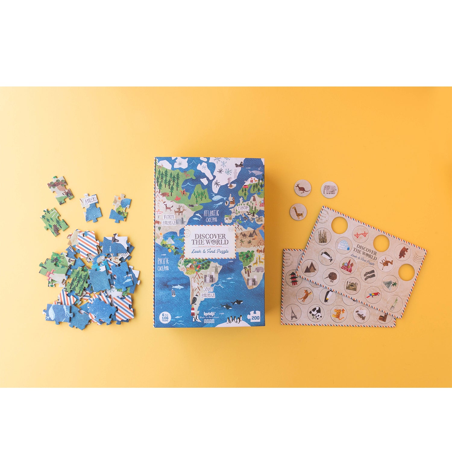 Puzzle Discover the world -Atlas-