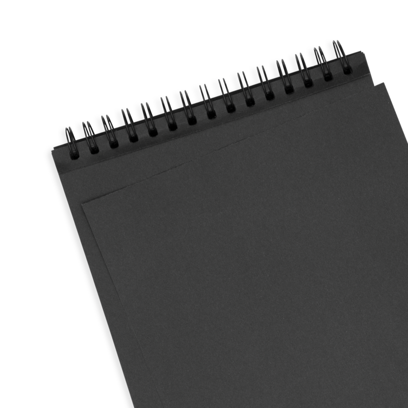 Cuaderno de hoja negra DIY - Grande