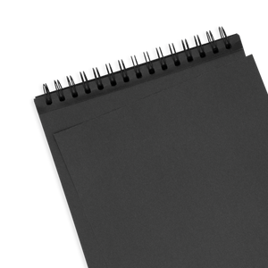 Cuaderno de hoja negra DIY - Grande