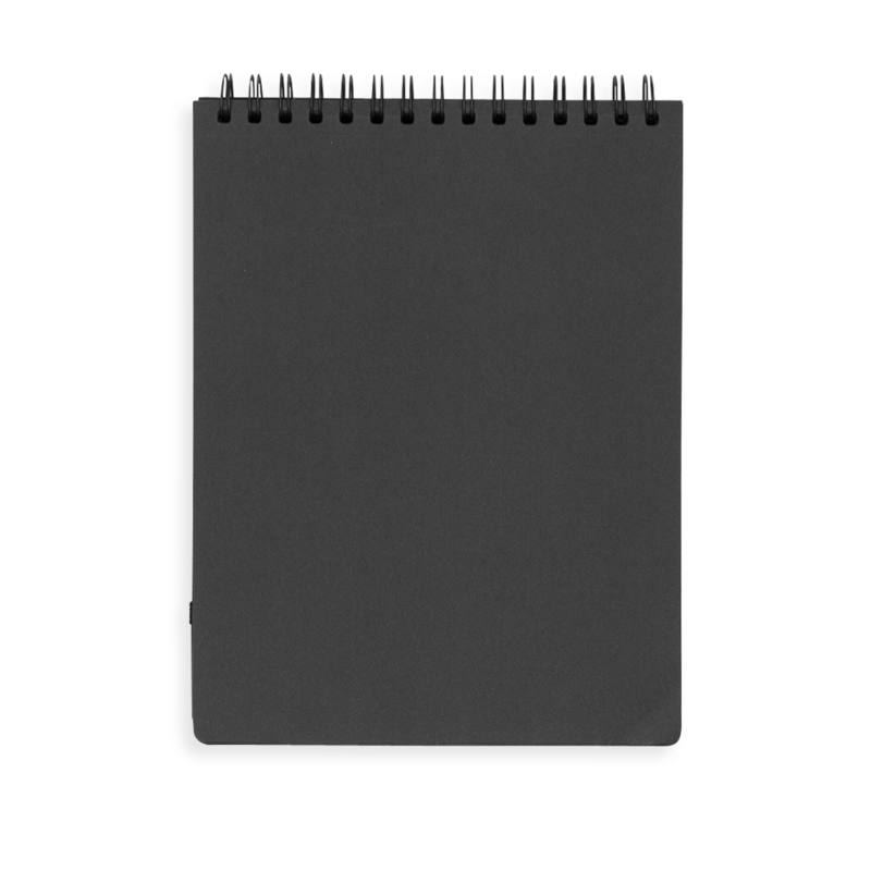 Cuaderno de hoja negra DIY - Grande