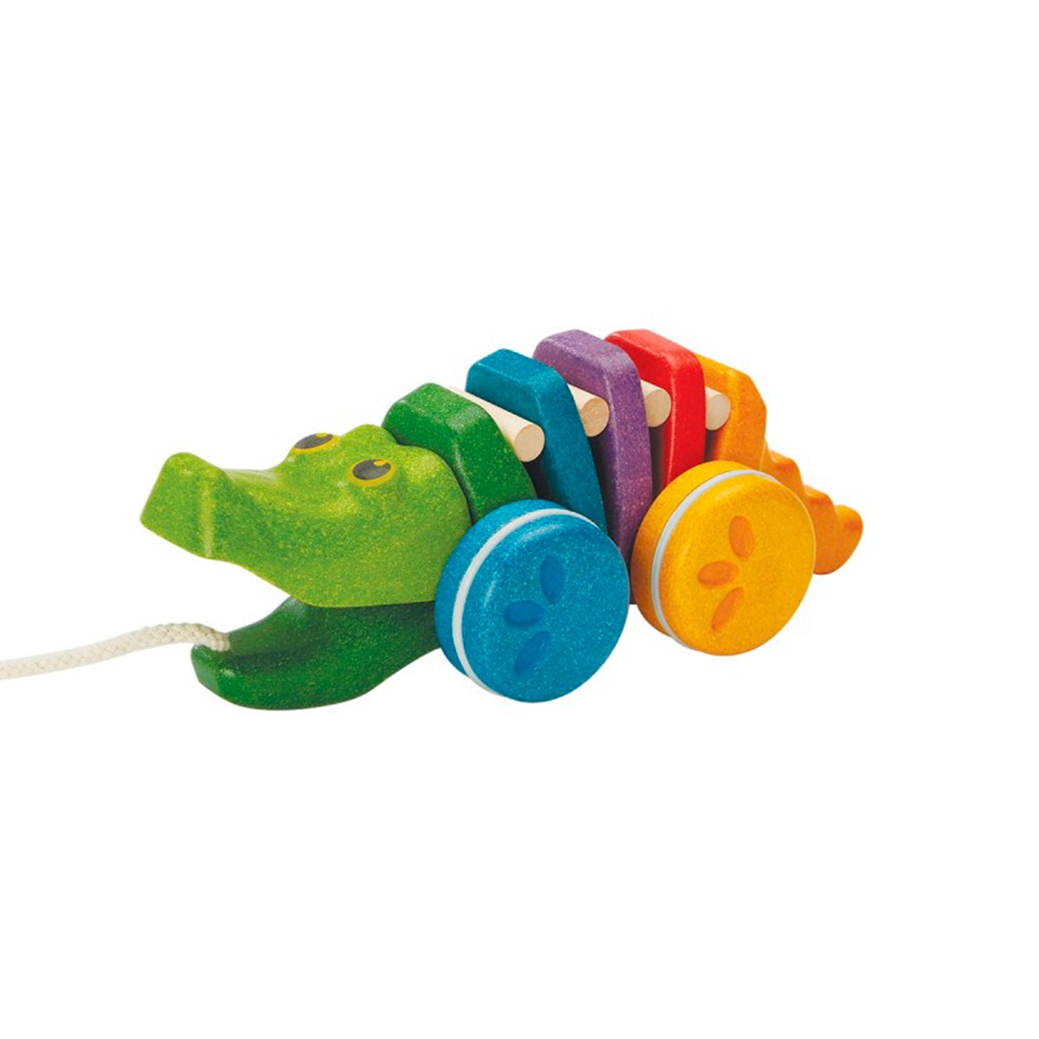 Plantoys. Arrastre cocodrilo arcoiris