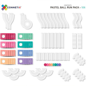 Connetix: Pastel Ball Run 106 piezas