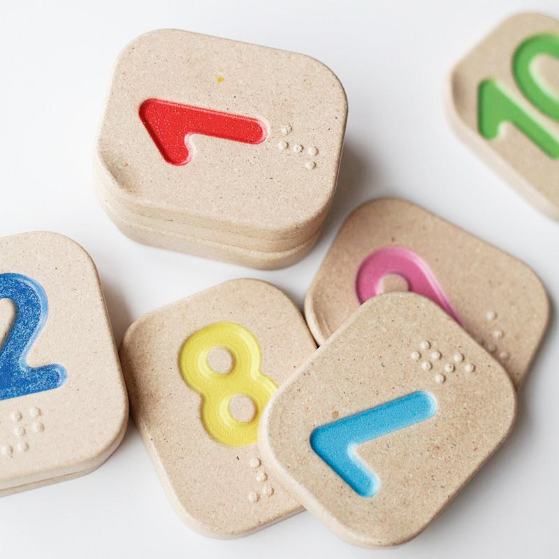 Plantoys. Números en braile del 1 al 10