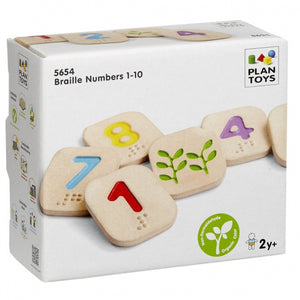 Plantoys. Números en braile del 1 al 10