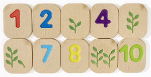 Plantoys. Números en braile del 1 al 10