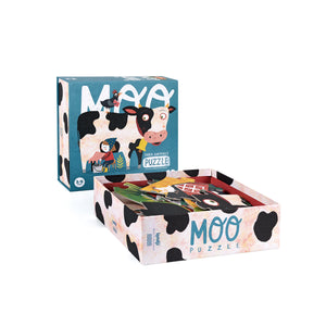 Puzzle Moo -animales granja-